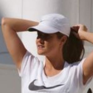 Gray and black trim Nike featherweight baseball cap